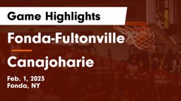 Fonda-Fultonville  vs Canajoharie  Game Highlights - Feb. 1, 2023