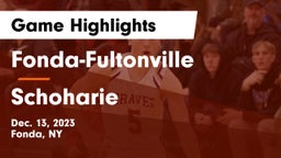 Fonda-Fultonville  vs Schoharie  Game Highlights - Dec. 13, 2023