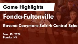 Fonda-Fultonville  vs Ravena-Coeymans-Selkirk Central School District Game Highlights - Jan. 15, 2024