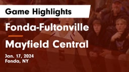 Fonda-Fultonville  vs Mayfield Central Game Highlights - Jan. 17, 2024