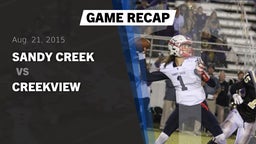 Recap: Sandy Creek  vs. Creekview  2015
