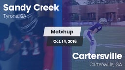 Matchup: Sandy Creek High vs. Cartersville  2016