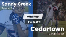 Matchup: Sandy Creek High vs. Cedartown  2016