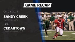Recap: Sandy Creek  vs. Cedartown  2016