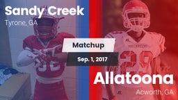 Matchup: Sandy Creek High vs. Allatoona  2017