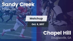 Matchup: Sandy Creek High vs. Chapel Hill  2017