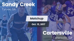 Matchup: Sandy Creek High vs. Cartersville  2017