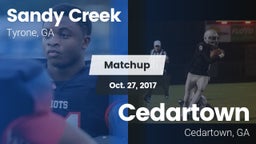 Matchup: Sandy Creek High vs. Cedartown  2017