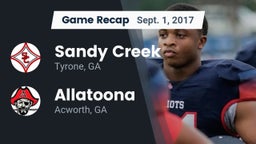 Recap: Sandy Creek  vs. Allatoona  2017