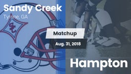 Matchup: Sandy Creek High vs. Hampton 2018