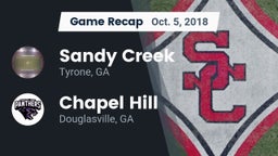 Recap: Sandy Creek  vs. Chapel Hill  2018