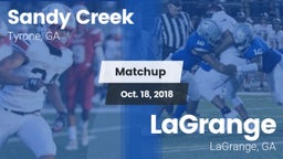 Matchup: Sandy Creek High vs. LaGrange  2018