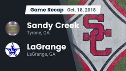 Recap: Sandy Creek  vs. LaGrange  2018