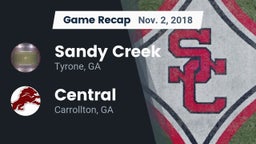 Recap: Sandy Creek  vs. Central  2018