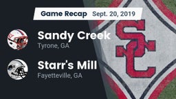 Recap: Sandy Creek  vs. Starr's Mill  2019