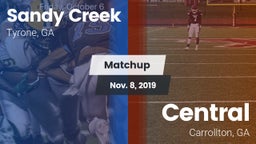 Matchup: Sandy Creek High vs. Central  2019