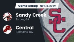 Recap: Sandy Creek  vs. Central  2019