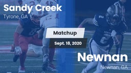 Matchup: Sandy Creek High vs. Newnan  2020