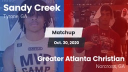 Matchup: Sandy Creek High vs. Greater Atlanta Christian  2020