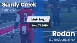 Matchup: Sandy Creek High vs. Redan  2020