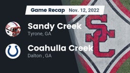 Recap: Sandy Creek  vs. Coahulla Creek  2022