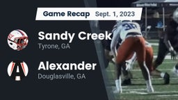 Recap: Sandy Creek  vs. Alexander  2023