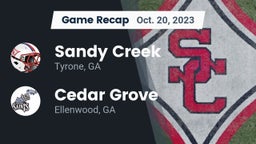 Recap: Sandy Creek  vs. Cedar Grove  2023
