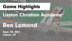 Layton Christian Academy  vs Ben Lomond  Game Highlights - Sept. 30, 2021