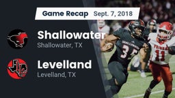 Recap: Shallowater  vs. Levelland  2018