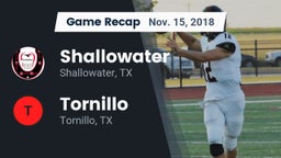Recap: Shallowater  vs. Tornillo  2018