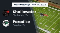 Recap: Shallowater  vs. Paradise  2022