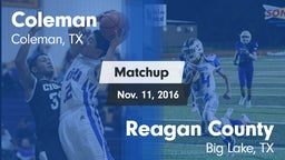 Matchup: Coleman  vs. Reagan County  2016