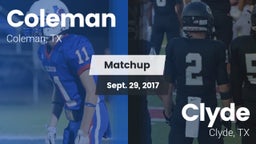Matchup: Coleman  vs. Clyde  2017