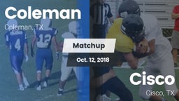 Matchup: Coleman  vs. Cisco  2018