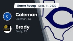 Recap: Coleman  vs. Brady  2020