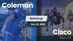 Matchup: Coleman  vs. Cisco  2020