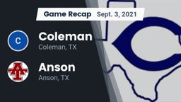 Recap: Coleman  vs. Anson  2021