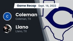 Recap: Coleman  vs. Llano  2022