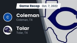 Recap: Coleman  vs. Tolar  2022