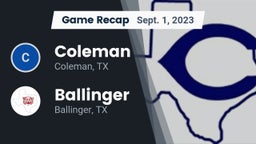Recap: Coleman  vs. Ballinger  2023