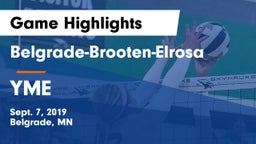 Belgrade-Brooten-Elrosa  vs YME Game Highlights - Sept. 7, 2019
