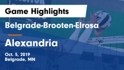 Belgrade-Brooten-Elrosa  vs Alexandria  Game Highlights - Oct. 5, 2019