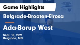 Belgrade-Brooten-Elrosa  vs Ada-Borup West Game Highlights - Sept. 18, 2021