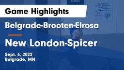 Belgrade-Brooten-Elrosa  vs New London-Spicer  Game Highlights - Sept. 6, 2022