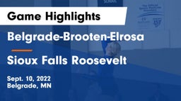 Belgrade-Brooten-Elrosa  vs Sioux Falls Roosevelt  Game Highlights - Sept. 10, 2022