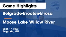 Belgrade-Brooten-Elrosa  vs Moose Lake Willow River Game Highlights - Sept. 17, 2022