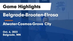 Belgrade-Brooten-Elrosa  vs Atwater-Cosmos-Grove City  Game Highlights - Oct. 6, 2022