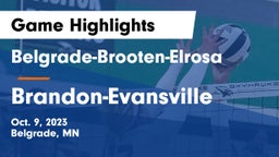 Belgrade-Brooten-Elrosa  vs Brandon-Evansville  Game Highlights - Oct. 9, 2023