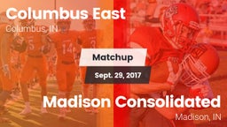 Matchup: Columbus East High vs. Madison Consolidated  2017