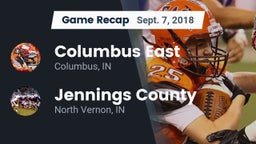 Recap: Columbus East  vs. Jennings County  2018